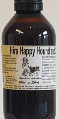 Amber bottle contains 100ml St. John's Wort extract extract