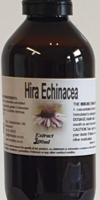 Amber bottle contains 200ml of Echinacea tincture
