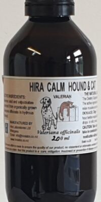 An amber bottle contains 200ml valerian extract